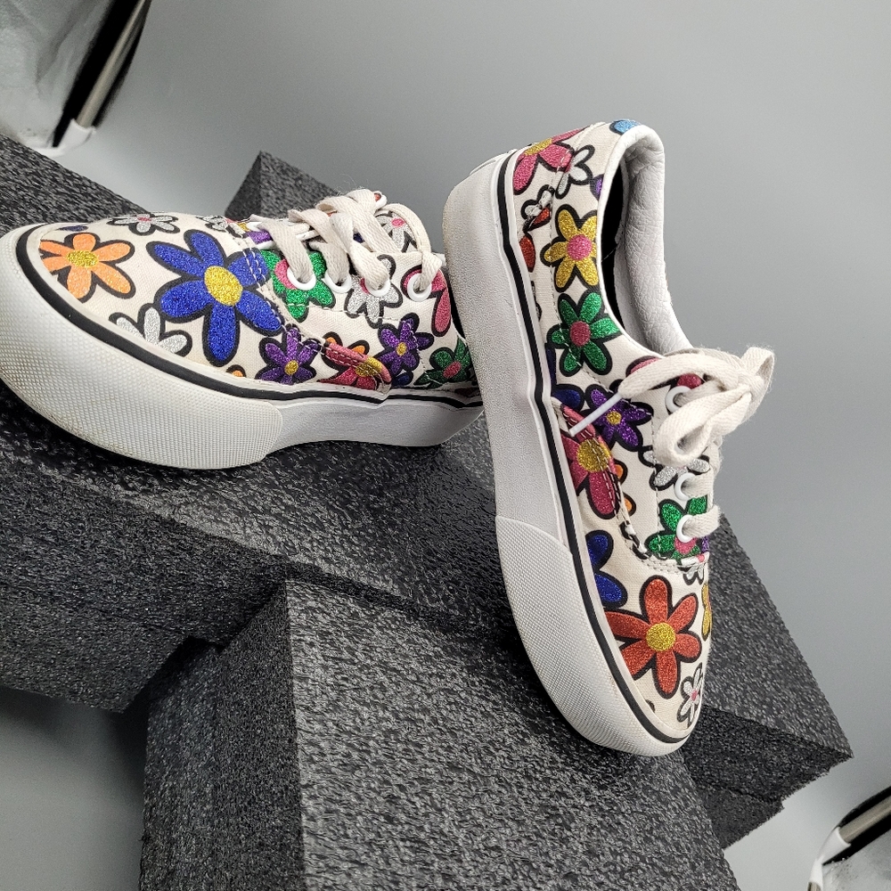 Vans ERA-PLATFORM Unisex Multicolor Sneakers Fabric Floral Size 5